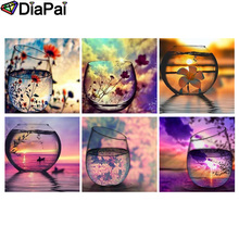 DIAPAI Full Square/Round Drill 5D DIY Diamond Painting "Cup sunset landscape" 3D Embroidery Cross Stitch 5D Decor Gift 2024 - buy cheap