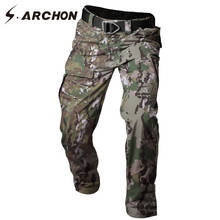 S.ARCHON New Tactical Pants Men Camouflage Waterproof Combat Military Cargo Pants Casual Elastic Multi Pocket Men Trousers 2024 - buy cheap