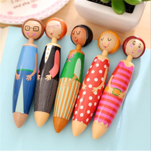 1PC Lovely Fat Girl Doll Ballpoint Pen Creative Stationery Learning Supplies Kawaii Gift Stationery creative ballpoint pen 2024 - buy cheap