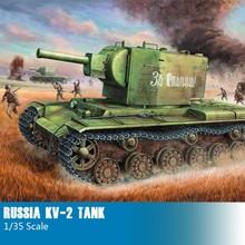 Modelo de tanque a escala 1:35, KV-2 rusa, modelo de tanque de montaje, DIY para tanque Kits de construcción, Colección 00312 2024 - compra barato