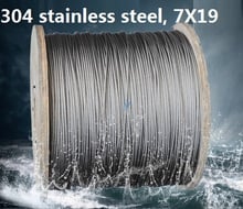 6 мм 5 м, 7X19, 304 трос из нержавеющей стали, более мягкий рыболовный трос, трос для троса 2024 - купить недорого