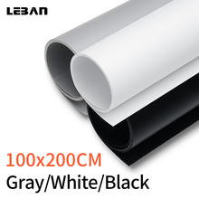 100x200cm 39*79inch Black White Gray Matte PVC Photo Photography Seamless Water-proof Studio Lighting Backdrop Background Cloth 2024 - buy cheap