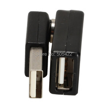 50pcs/lot 360 Degree Rotate Swivel Angle USB 2.0 A Male Plug to Female Adapter Connector Wholesale 2024 - buy cheap