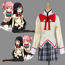 Puella Magi Madoka Magica Kaname Madoka /Akemi Homura School Uniform Dress Anime Cosplay Costumes 2024 - buy cheap