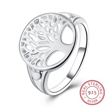 Женские Классические кольца Lekani Tree Of Life, кольцо из стерлингового серебра 925 пробы, подарок на день матери 2024 - купить недорого