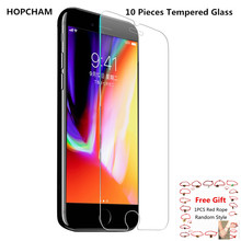 10 шт. 0,33 мм 9H 2.5D Закаленное стекло для iPhone 6 6S 5 Φ 5c SE 5s 7 8 Защитная пленка для экрана для iphone 7 plus для iphone X 2024 - купить недорого