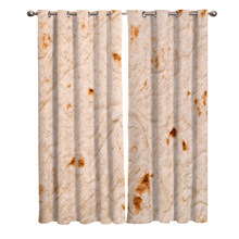 Custom Tortilla Blackout Curtains Outer Funny Food Theme Print Window Blackout Curtains for Living Room  Window Drapes 2024 - buy cheap