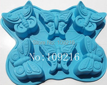 wholesale!!! 1pcs Three Style Butterfly (xj307) Food Grade Silicone Cake/Chocolate/Pudding/Jelly/Ice DIY mold 2024 - buy cheap
