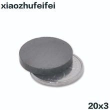 5 Strong Round 20mm Dia x 3mm Ferrite Disk Magnets Craft Fridge Diy Circular magnet Permanent magnet  20*3mm 20mm*3mm 2024 - buy cheap
