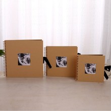 Álbum de Papel Kraft para regalo del Día de San Valentín, álbum de invitados de boda, álbum de recortes de aniversario, álbum de recortes de regalo 2024 - compra barato