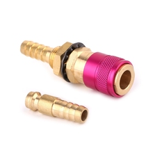 Adaptador de Gas refrigerado por agua, conector rápido para soplete de soldadura TIG + enchufe de 8mm 2024 - compra barato