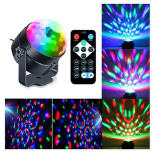 Luz de discoteca/bola Mini 3W RGB Led Luz de escenario Lumiere activada luces de fiesta de sonido para discoteca/Kalaok/fiesta/DJ efecto de luces 2024 - compra barato