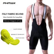 PHMAX-pantalones cortos con pechera para Ciclismo profesional, Ropa ligera para bicicleta de descenso, MTB, 8cm, Italia, con pinzas en la pierna 2024 - compra barato