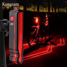 Задсветильник фонарь GIYO, светодиодный водонепроницаемый задний фонарь, зарядка через USB, для горных и дорожных велосипедов 2024 - купить недорого