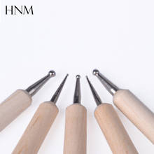 HNM 5Pcs/Set Professional Two-Way Wooden Dotting Pen Wood Drawing Painting Tool for Gel Nail Polish DIY Design Manicure Tool Set 2024 - buy cheap