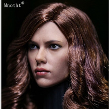 Mnotht 1/6 Scale Scarlett Johnson head carve model Phicen Black Widow 5.0 Female long Curly hair soldier for 12'' Action figure 2024 - buy cheap