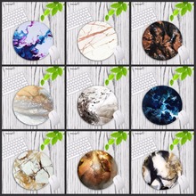 Mairuige Wholesale Cheap Watercolor marble Round Mouse pad Gamer gaming Speed Mousepad keyboard mat for CSGO DOTA Size 20*20CM 2024 - buy cheap