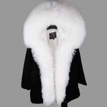 2020 Winter Jacket Women Real Fur Coat Natural Mongolia Sheep Fur Collar Hood Long Parka Thick Warm Outerwear Streetwear 2024 - buy cheap