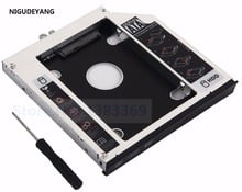 Con placa frontal biselada y soporte, 2ª carcasa de disco duro SATA HDD SSD, adaptador Caddy para HP Probook 4320S 4321S 4420S 2024 - compra barato