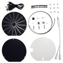 LED Circular Audio Visualizer Music Spectrum Display DIY Kit Electronic Learning Kits 2024 - buy cheap