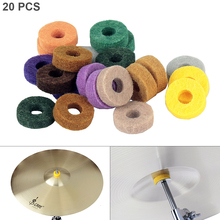 20pcs/10pcs Colorful/Black Portable Cymbal Felt Pads Percussion Accessories Kits Protection Pad for Drum Slices Felt 2024 - buy cheap