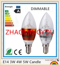 Bombilla LED E14 regulable de alto brillo, lámpara de 3W, 4W, 5W, AC110-220V, 230V, 240V, blanco frío y cálido, 10 Uds. 2024 - compra barato