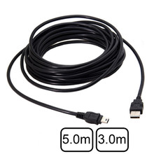 Cable de datos macho para disco duro, cámara y GPS, 3m, 5m, Mini USB, 5 pines, USB 2,0 2024 - compra barato