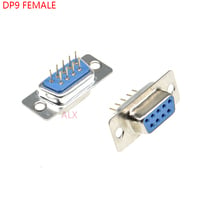 Conector de puerto serie DP9 hembra PCB, Conector de placa de inserción tipo d-sub RS232 COM, 9 pines, adaptador para PCB, 5 uds. 2024 - compra barato