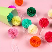 8cm 10pc Tissue Paper Honeycomb Balls Hanging Paper Balls Honeycomb Paper Wedding Birthday Showers Christmas Space Decoration 2024 - buy cheap