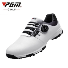 Pgm-zapatos de Golf impermeables para hombre, zapatillas deportivas transpirables antideslizantes, con hebilla, de talla grande, de Sp 2024 - compra barato