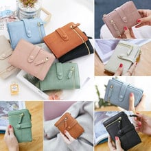 Fashion Small Wallet Fashion Lady Long Solid Coin Pocket Purse Clutch Bag For Women 2024 - buy cheap