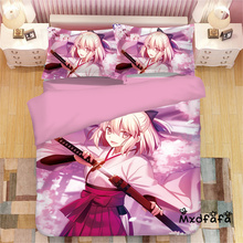 Mxdfafa-Juego de ropa de cama de Anime, edredón con 1 funda de edredón y 2 funda de almohada, en 3D 2024 - compra barato