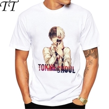 2019 Summer Tokyo Ghoul Design T Shirt Men's Japanese Anime Printed Tops Hipster Tees gt090 2024 - buy cheap