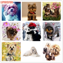 5D DIY Diamond Embroidery Diamond Painting Full Square/Round Resin Cross Stitch Home Decor Yorkshire Terrier Dog 2024 - buy cheap