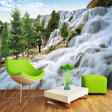 beibehang Custom painting fo room Rocky mountain waterfall art Photos background photography bedroom murals-3d wall wallpaper 2024 - buy cheap