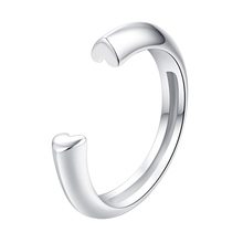 VGCNMNQJ CAGTUGVG-anillo Chapado en plata 925, ajustable, simple, a la moda, para mujeres 2024 - compra barato