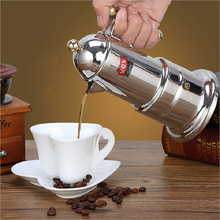 Hot 200m Stainless Steel Moka Pot Espresso Coffee Maker Hand Punch Pot  Coffee Machine Filter Coffee Pot with Lid 200m 2024 - buy cheap