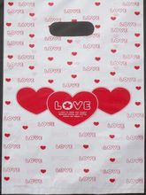 300pcs Promotions 15x20cm Color love Gift Bags Plastic Boutique Pouches Shopping Gift Package Bag 015020019 2024 - buy cheap