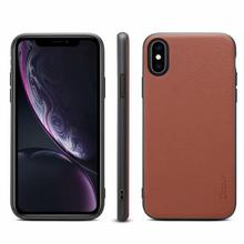 Capa de couro bovino genuíno para iphone, capa clássica para iphone xs max xr x 8 7 plus com suporte para carregador sem fio 2024 - compre barato