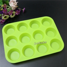 Great quality 9 cavities diameter 7cm round shape silicone cupcake muffin cake moulds biscuit pudding jelly bakery DIY tools 2024 - buy cheap