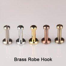 5PCS Pure Brass Wall Clothes Rack Cloth Hook Wall Hook Robe Hook For Bathroom Accessory Hanger Copper Material JF1791 2024 - buy cheap