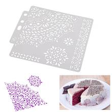 DIY Plastic Cake Stencils Flower Coffee Spray Stencils Birthday Cake Mold Decorating Bakery Tools DIY Mould Fondant Template 2024 - buy cheap