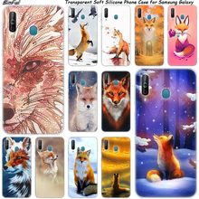Animal fox Silicone Phone Case For Samsung Galaxy A80 A70 A60 A50 A40 A40S A30 A20E A2CORE M40 Note 10 Plus 9 8 5 Fashion Cover 2024 - buy cheap