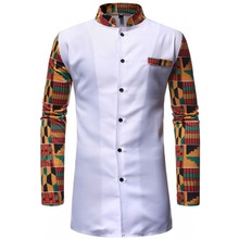 2019 new arrival spring and autumn  style african men dashiki plus size suit (coat+pant) M-XXL 2024 - buy cheap