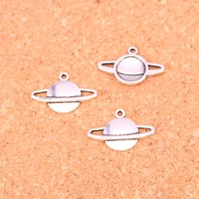 Abalorios de spark de Saturno planet chapados en plata antigua, accesorios de joyería hechos a mano, 20x13mm, 171 Uds. 2024 - compra barato