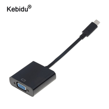 kebidu Type C To VGA Adapter Cable New USB 3.1 Type-C Male To VGA Female Converter Adapter for Macbook Chromebook Pixel Laptop 2024 - buy cheap