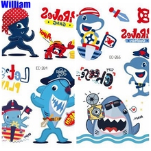 Shark Tattoo Body Stickers Accessories for Ocean Sea Shark Themed  A variety of party  Waterproof Temporary Tattoo Sticker 2024 - buy cheap
