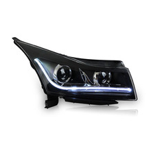 Фары для Chevrolet Cruze 2009-2014, биксеноновые светодиодные линзы Eagle Eyes DRL 2024 - купить недорого