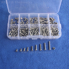 240Pcs/M3 screw Metric Round Head Thread Stainless Steel PCB Screws nut Bolt Assortment kit set Fastener Hardware High Quality 2024 - buy cheap