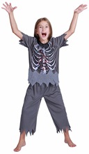 Boys Skeleton Zombie Costume Halloween Costume Kit Carnival Holidays Scary Bloody Horror Cosplay Fancy Dress for Children Kids 2024 - buy cheap